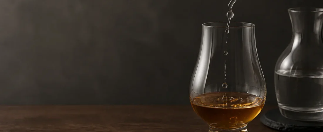 Whisky con agua: cómo añadirla sin perder el control