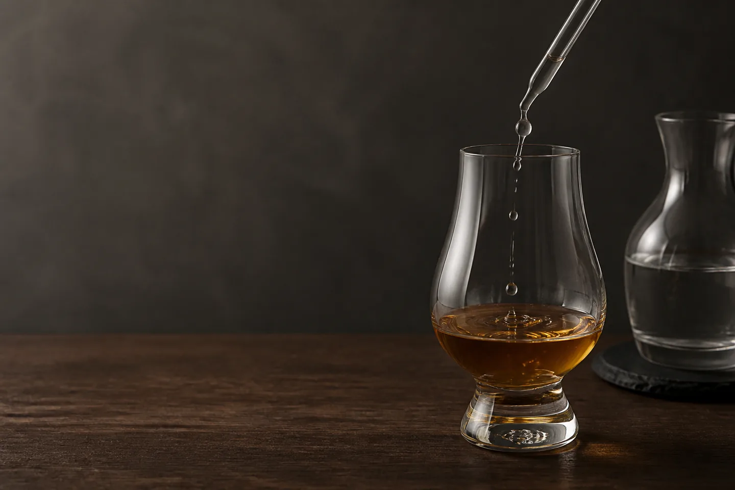 Whisky con agua: cómo añadirla sin perder el control