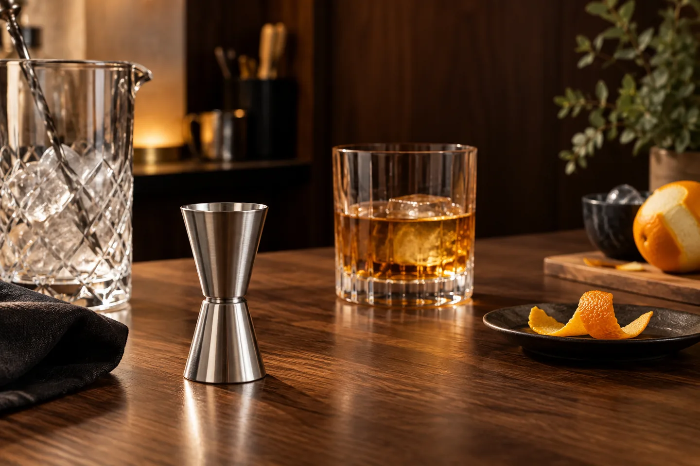 Jigger para cócteles de whisky: medidas y precisión