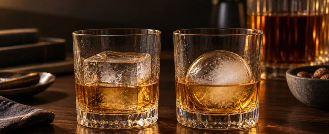 Moldes de hielo para whisky: bolas o cubos