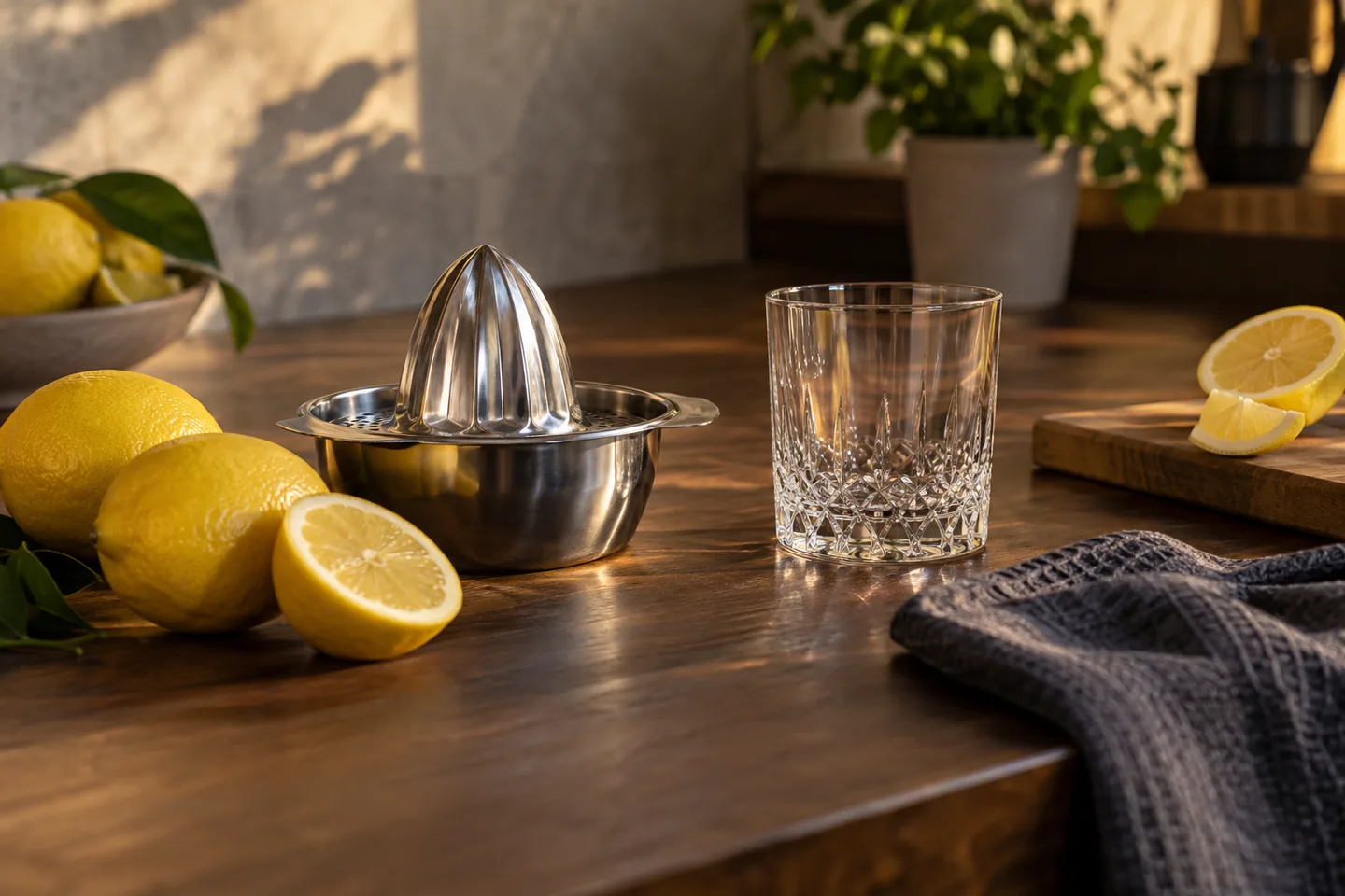 Exprimidor manual para cócteles de whisky: cítrico, medida y limpieza